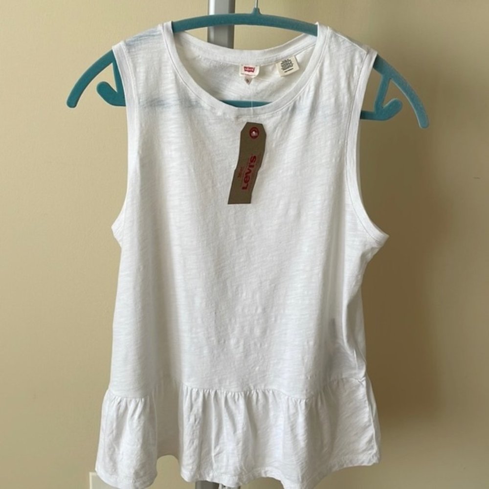 NWT Levis white tank top size XS